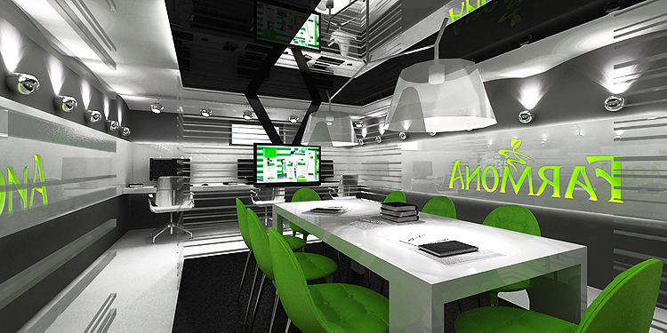 projektowanie wnętrza nowoczesnego biura